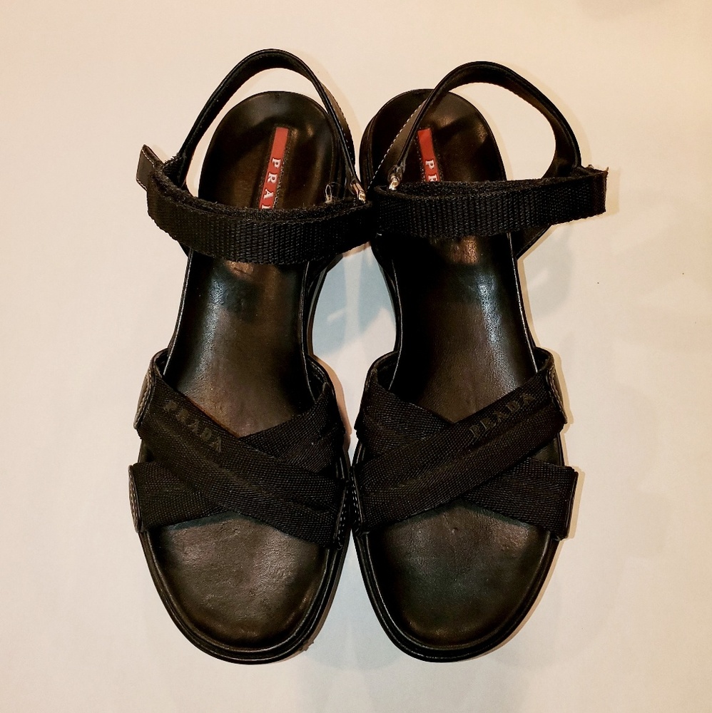 Prada platform sandals